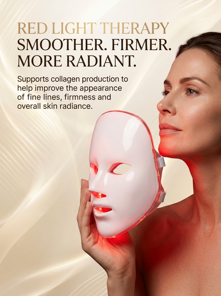 The GlowHive Face + Neck LED System