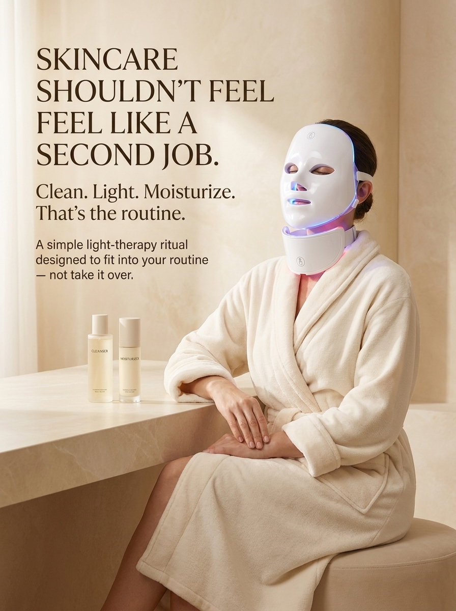 The GlowHive Face + Neck LED System