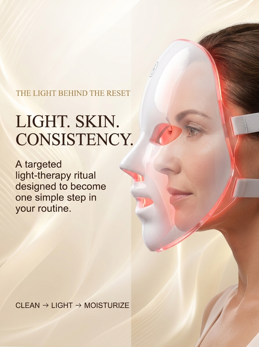 The GlowHive Face + Neck LED System